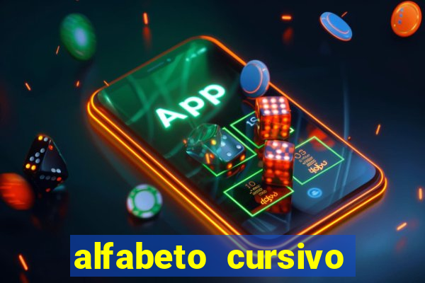 alfabeto cursivo para treinar caligrafia